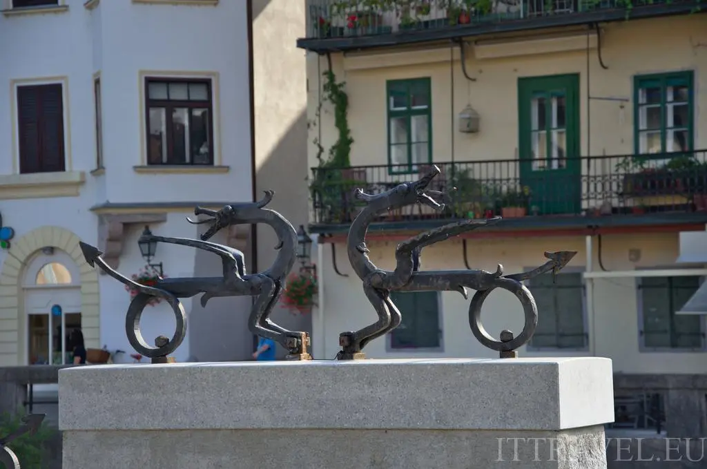 Dragons are coat of arms of Ljubljana