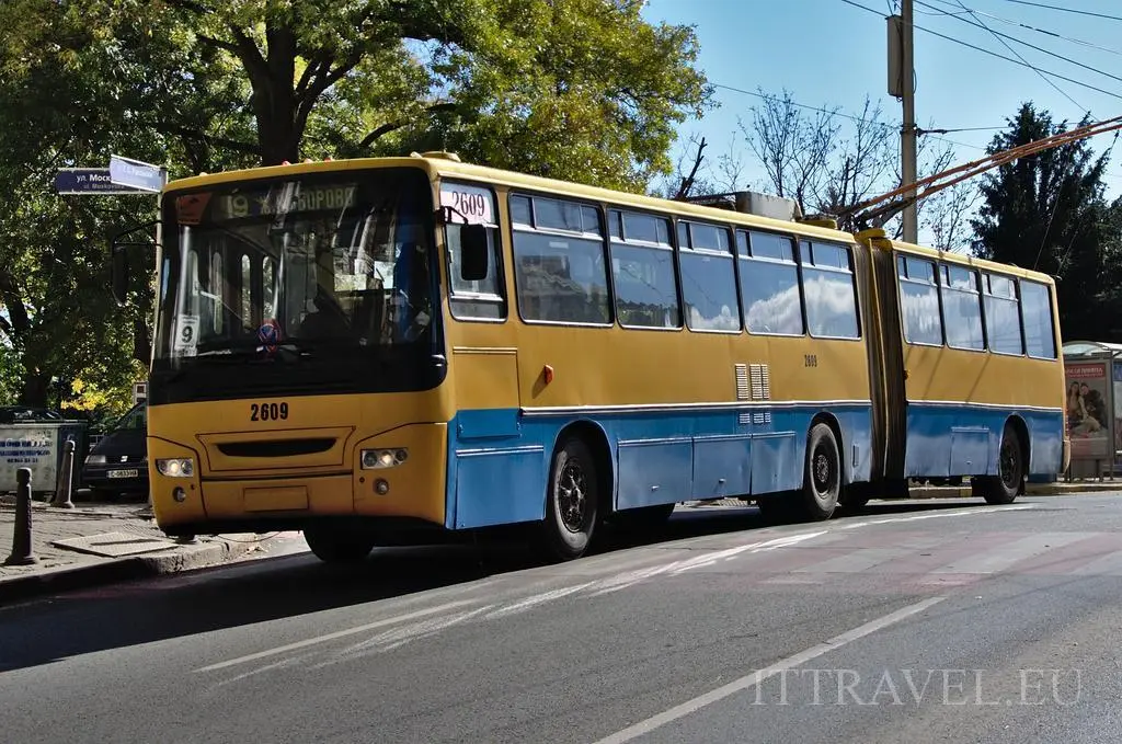 Trolleybus - looks like old Hungarian Ikarus