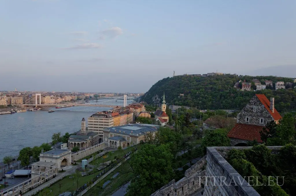View on the Danube river and Citadel from Castle