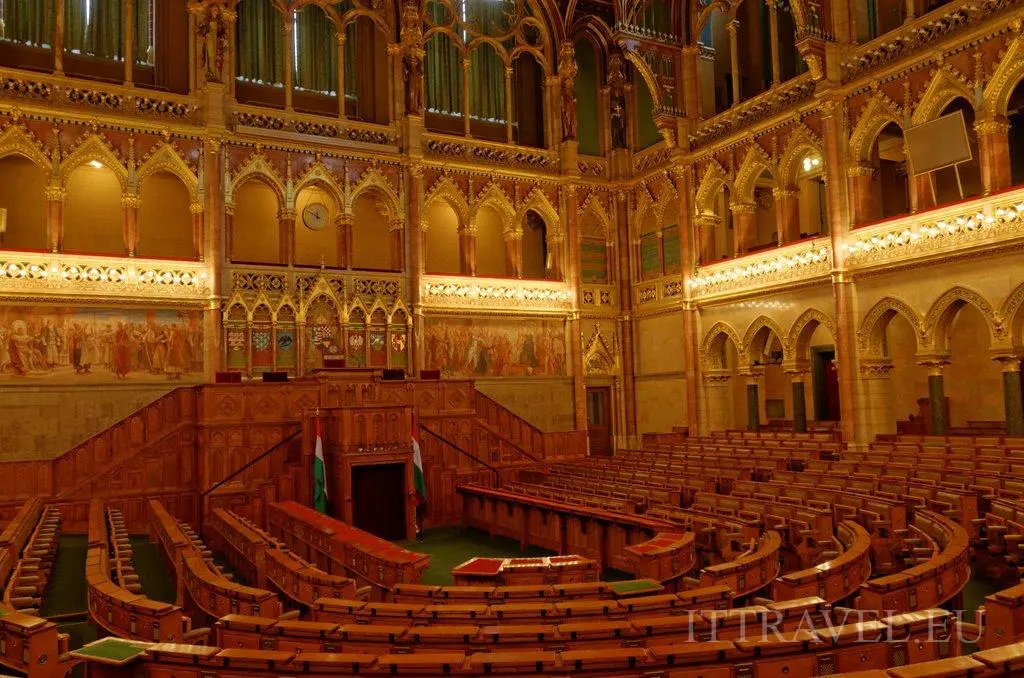 Parliament - assembly hall of the House of Magnates