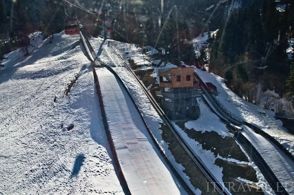In cable car to Hochkitzbühel