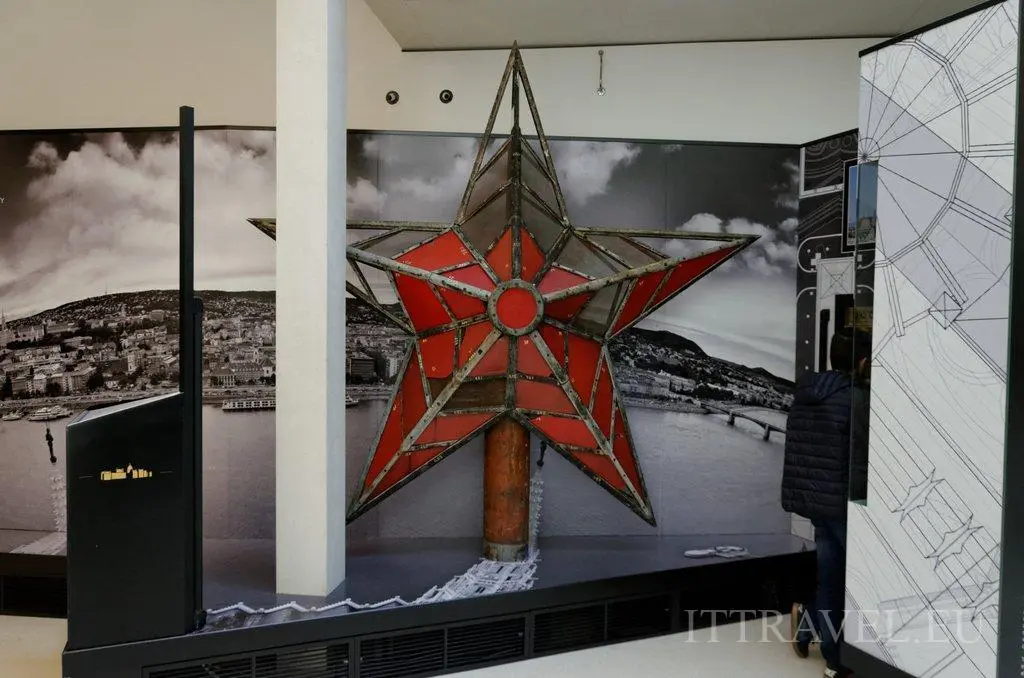 Parliament Museum with red star removed from its top in 1990