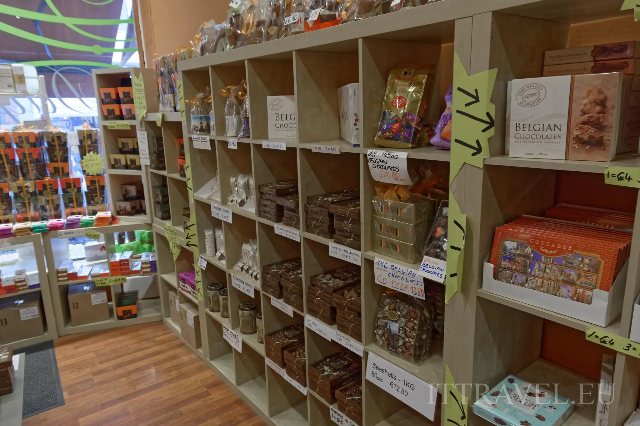 Shop with chocolate